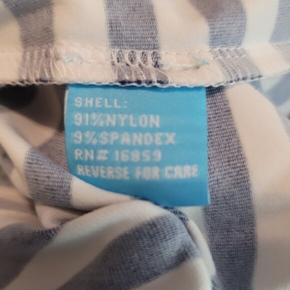 J McLaughlin Off Shoulder Stripes Puff Sleeve Top - Picture 8 of 9